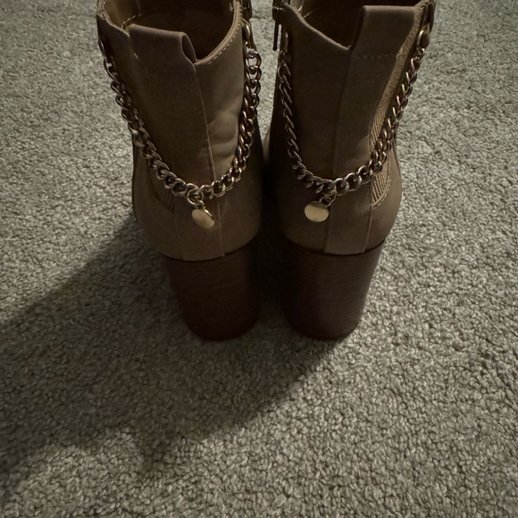 Soda Pointed-Toe Ankle Booties in Taupe - Picture 3 of 5